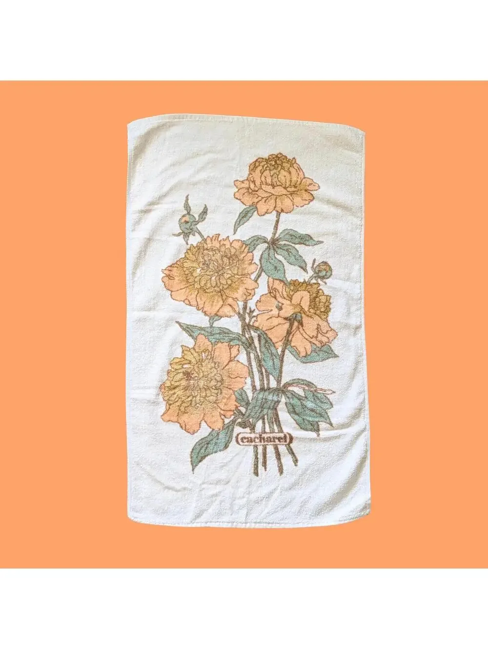1978 Vintage Cacharel Floral Hand Towel - Anais Anais - Bath Towels